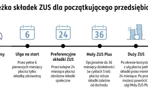 Ścieżka składek ZUS dla początkujących: ulga na start, preferencyjne składki, Mały ZUS Plus, Duży ZUS. Poznaj zasady naliczania składki ZUS w 2024 roku.