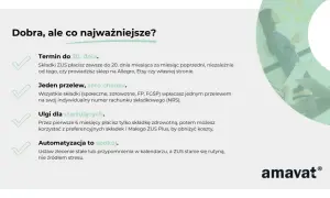 ZUS to nie problem! Płacisz do 20. dnia, jednym przelewem. Ulgi dla startujących i automatyzacja sprawią, że dobrowolny ZUS stanie się rutyną.