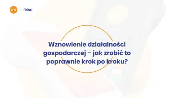 Dwa terminale płatnicze Nexi i logo FSP na tle grafiki z tekstem.